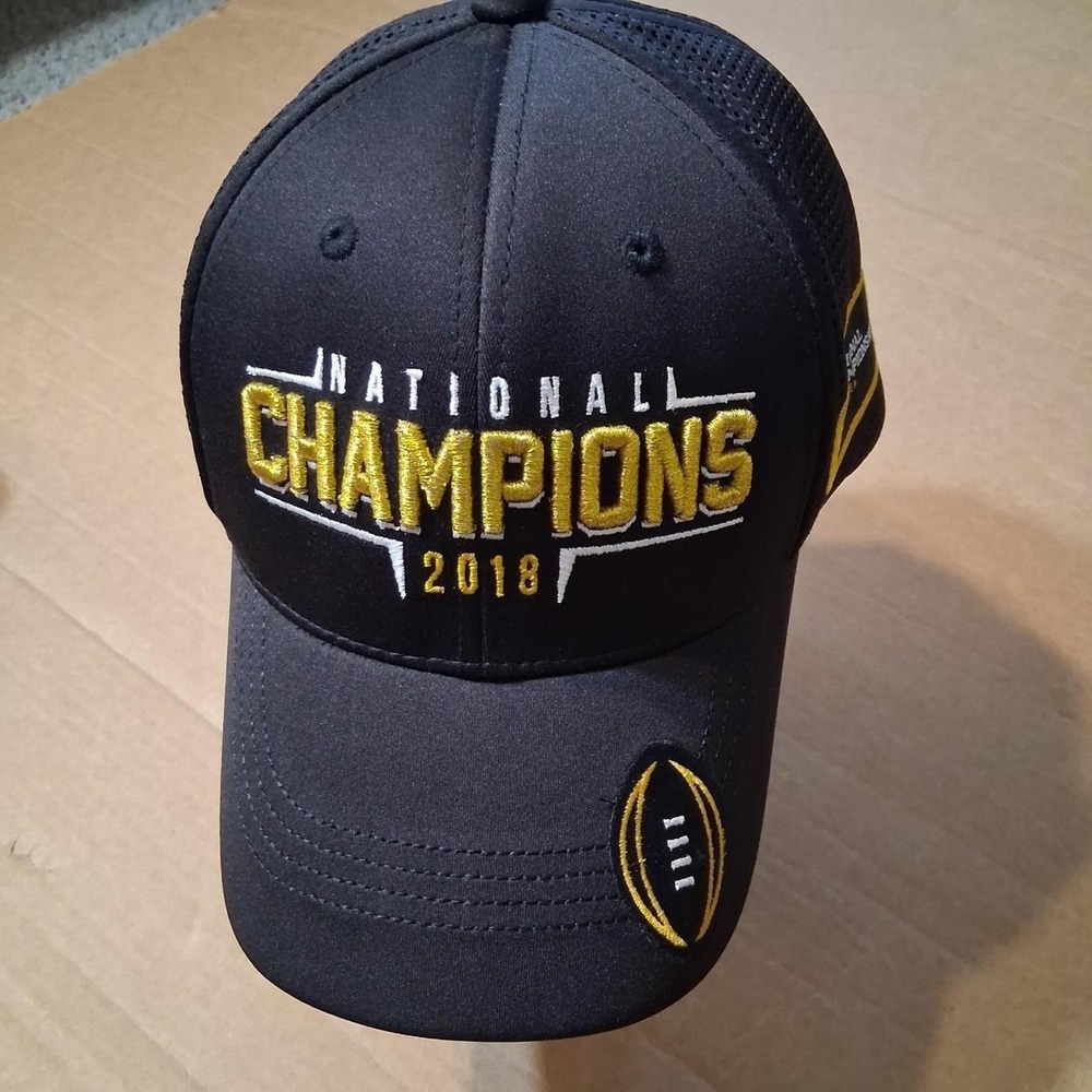 Clemson Tigers 2018 National Champions black cap with gold/white embroidered